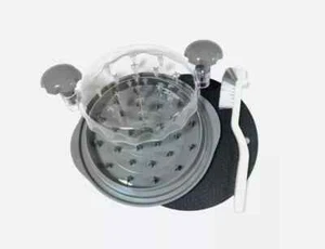 Large Chicken Shredder Tool Twist Meat Shredding Grinder Handles Non-Slip Gray - Picture 1 of 6