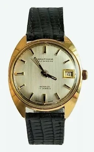Vintage Swiss Waltham Incabloc 17 Jewels Self-Winding Men's Watch - Picture 1 of 5