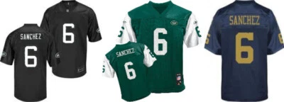 Camisetas de malla réplica Mark Sanchez Jets/Titans de Reebok talla juvenil, (NUEVAS) Foto 1 de 4