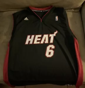 Camiseta deportiva de baloncesto NBA Lebron James auténtica Adidas Heat XL - Imagen 1 de 4