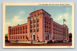 Wichita Kansas Post Office and Court House Postcard Unposted - Picture 1 of 2