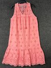 Southern Tide Rowena Lace Dress Ladies Large Pink Beach Floral Layered