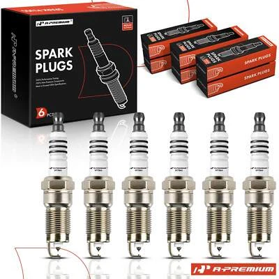 6件装铱和铂金火花塞适用于福特野马F-150马自达B4000林肯 — 第 1/4 张图片