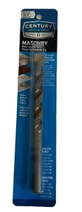Century Bohrer Steinbohrer 1/2 Zoll x 6 Zoll langsame Spirale 86432 Wolframcarbid - Bild 1 von 2