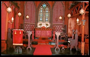 Christ Church Episcopal Interior Rugby Tennessee Postcard - Picture 1 of 2