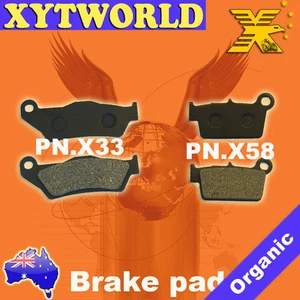 FRONT REAR Brake Pads For TM T.M. MX 144 2T 2008 2009 - Picture 1 of 3