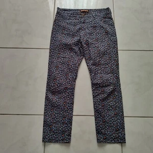princess highway Womens Jeggings Mid Rise Zip Denim Size 12 Blue Animal Print - Bild 1 von 9