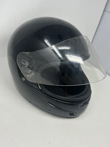 Motorcycle Helmet ONELL M2000 TS-40PC All Black Size L Used - Picture 1 of 24
