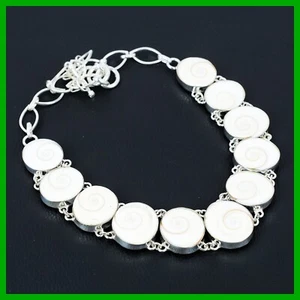 Easter Deal Natural Shiva Eye Shell Chain Birthday Gift Necklace Sterling Silver - Picture 1 of 6