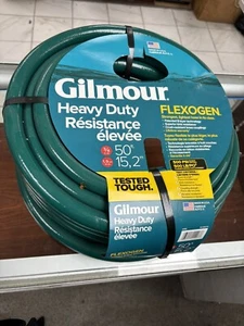 Manguera de jardín Gilmour Flexogen 50' ft L verde resistente - Imagen 1 de 2