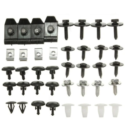 Car Engine Under Body Cover Clips Bumper Fender Mudguard Splash Shield Screw Kit - Image 1 of 4