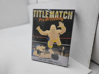 NEW TITLE MATCH PRO WRESTLING W/CREASE FOR PAL ATARI 7800 +   ATARI 2600 + #G54 - Image 1 of 4