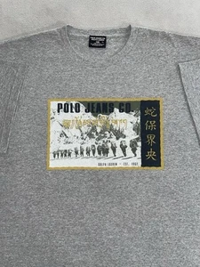 Vintage Polo Jeans Co Ralph Lauren Mountain Climbing T-shirt XL Hip Hop USA Made - Picture 1 of 6