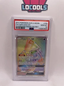 Pokémon 2017 Guardians Rising #155 Tapu Lele GX arte completo secreto PSA 10 - Imagen 1 de 2