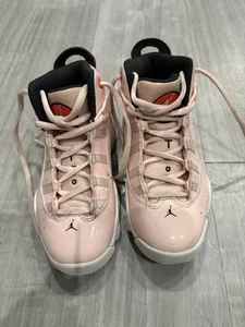 Nike Niñas Air Jordan 6 Anillos 323432-602 Rosa Zapatos de Baloncesto Tenis Talla 11 C - Imagen 1 de 7