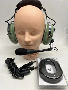 David Clark H10-60 Aviation Headset W/New Gel Ear Selas, Tested & Working. - Foto 1 di 18