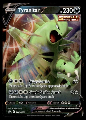 Tyranitar V SWSH109 SWSH: Sword & Shield Promo Cards Pokemon - Image 1 of 2