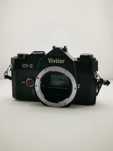 Vivitar XV-2 SLR Vintage 35mm Film Camera Classic Black Untested - Foto 1 di 8