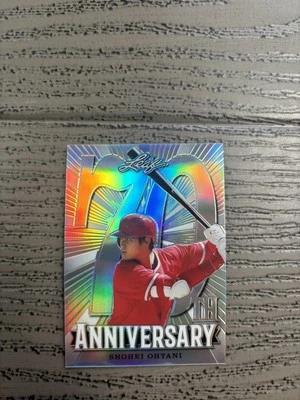Shohei Ohtani 2018 Leaf 70 aniversario Metal Hitting RC Dodgers Foto 1 de 2