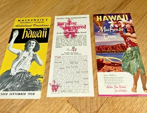3 - 1958 MacKENZIE HAWAII TOUR Brochures - Picture 1 of 17