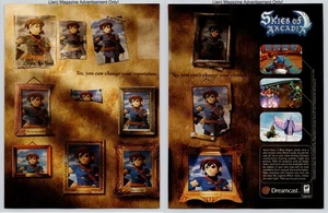 Skies Arcadia Sega Dreamcast Spiel Promo 2001 2 Seiten Werbung - Bild 1 von 5