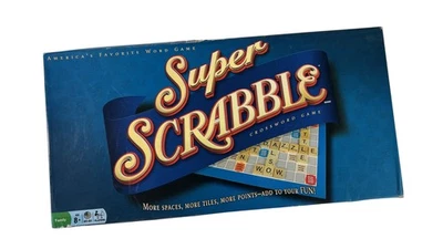 Juego de Mesa Super Scrabble Familia 2-4 Jugadores Hasbro Movimientos Ganadores Juego Completo Foto 1 de 3
