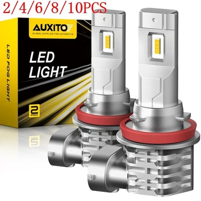 H11 LED Headlight Super Bright Bulbs Kit 8000K Amber High/Low Beam 2/4/6/8/10x - Image 1 of 4