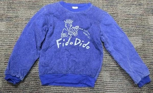 Vintage 7up Fido Dido "Dont You Forget It" Kids Sweatshirt Blue Sweater Pullover - Picture 1 of 4