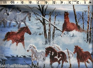Springs ~ HORSES Pinto Gray Chestnut Bay Snow ~ 100% Cotton Quilt Fabric BTY - Picture 1 of 1