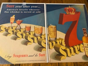 Seagram's 7 1954 whisky mezclado año tras año anuncio - Imagen 1 de 1