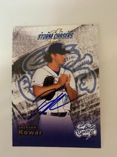 Jackson Kowar Signed Card 2021 Omaha Storm Chasers Team Card IP Auto
