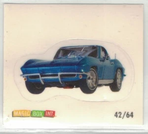RARO Adesivo Micro Macchine #42 Chevy Corvette C2 Sting Ray Blue di Magic Box - Foto 1 di 1