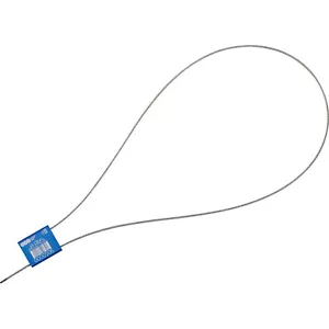 Global Industrial Metal Cable Seal 1/16"x24"L Blue 50/Pack - Picture 1 of 3