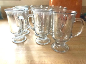 IRISCHE KAFFEETASSE KLARGLAS 5 ZOLL HOCH - Bild 1 von 3