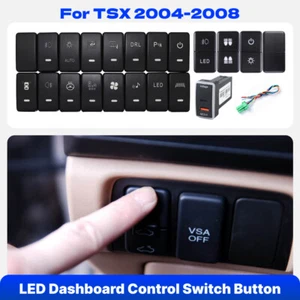 Green / Blue Light Dashboard Switch Button For Honda Accord Acura TL 2003-2007 - Picture 1 of 26
