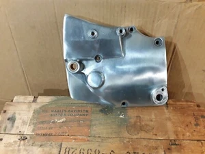 NOS OEM Harley Ironhead Sportster Sprocket Cover 1979 Polished Aluminum XLH 79 - Foto 1 di 9