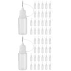 60 Pcs Bottled Refillable Squeeze Bottles Small Glue