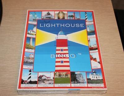 New Lighthouse Bingo Board Game By Lucy Hammett Games Made In USA #8277 - Image 1 of 4