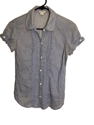 American Eagle Outfitters Top Women’s/Teens Size 2 Blue & White, Very Cute - Image 1 of 4