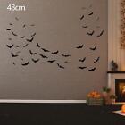 Halloween 3D Bats Decoration Window Decals Room Led Bats Wall Stickers