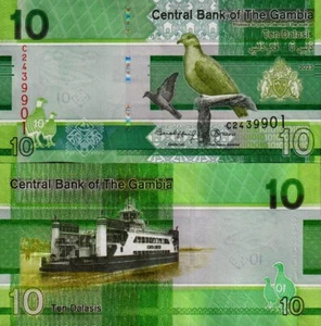 GAMBIA - 10 dalasis 2023 FDS - UNC - Zdjęcie 1 z 1