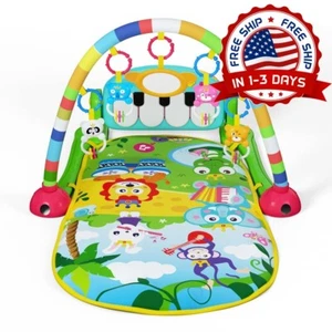 3 En 1 Gimnasio Centro De Actividades Para Bebes 0-6 Meses Con Musica y Luces US - Picture 1 of 6