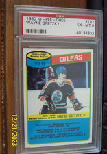 1980-81 80/81 OPC O-Pee-Chee 182 Wayne Gretzky Team Scoring Leader PSA 6 EX-MINT