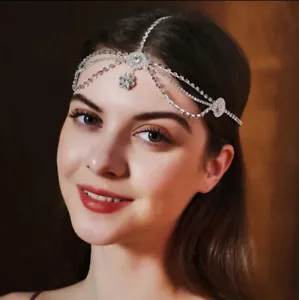Copricapo Boemo Argento Elfo Regina regalo sposa vero metallo cosplay zingaro - Foto 1 di 2