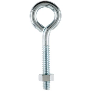 Hampton 02-3456-232 Augbolzen aus verzinktem Stahl 3/16 x 2 L Zoll mit Mutter (10er Pack) - Bild 1 von 1