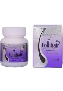 2x Follihair New - 30 Tablets (total 60 Tablets) - Picture 1 of 2