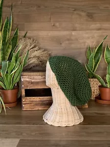Handmade Crochet Slouch Beanie - Picture 1 of 4