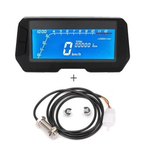 12V Digital Speedometer Odometer MPH KM/H RPM For Motorcycle ATV Scooter Moped - Picture 1 of 11