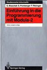 Einführung in die Programmierung mit Modula-2 (Studienreihe Informatik) (German 