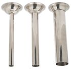 3Pcs Stainless Steel Sausage Stuffer Filling Tubes Funnels Nozzles Spare4689